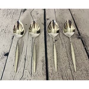 4 Oneida Community‎ VENETIA Stainless Steel Soup Spoons